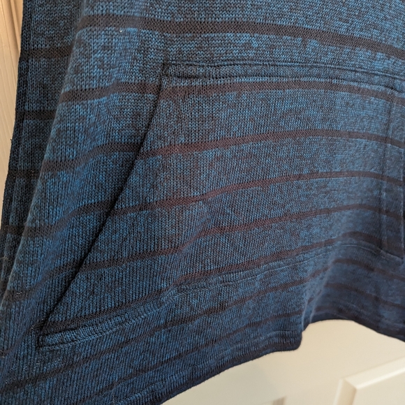 NWT | LOFT | Striped Hooded Sweater | Blue | S - Picture 5 of 7